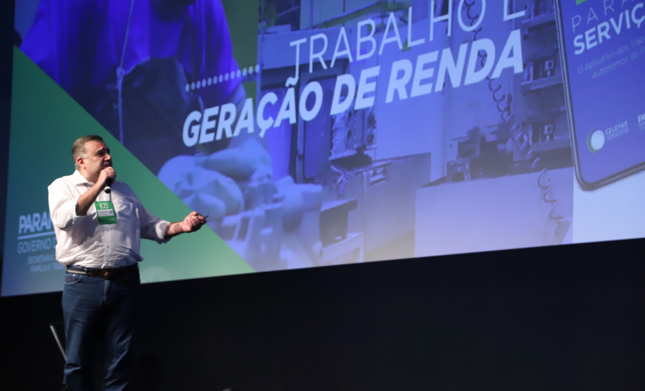 Secretário de Estado Da Justiça,  Trabalho e Família Ney Leprevost  participa nesta quinta-feira (31),  do encontro de capacitação Governo 5.0 no Hotel Rafain Palace & Convention, em Foz do Iguaçu. Foz do Iguaçu, 31/10/2019 -  Foto:José Fernando Ogura/AEN