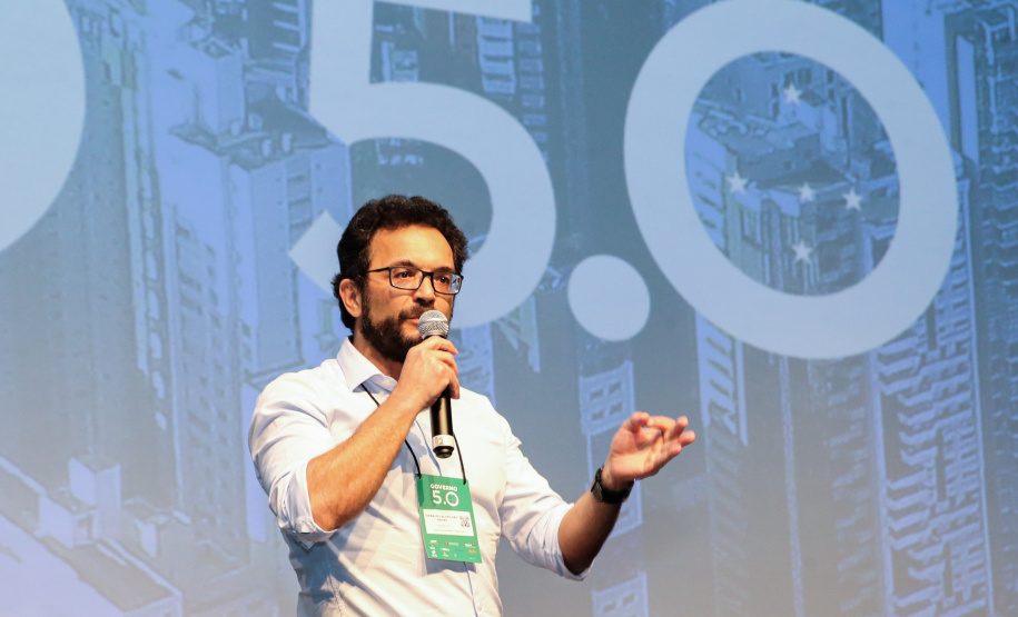 Heraldo Neves, Diretor da Fomento Paraná participa nesta quinta-feira (31),  do encontro de capacitação Governo 5.0 no Hotel Rafain Palace & Convention, em Foz do Iguaçu. Foz do Iguaçu, 31/10/2019 -  Foto: Geraldo Bubniak/AEN