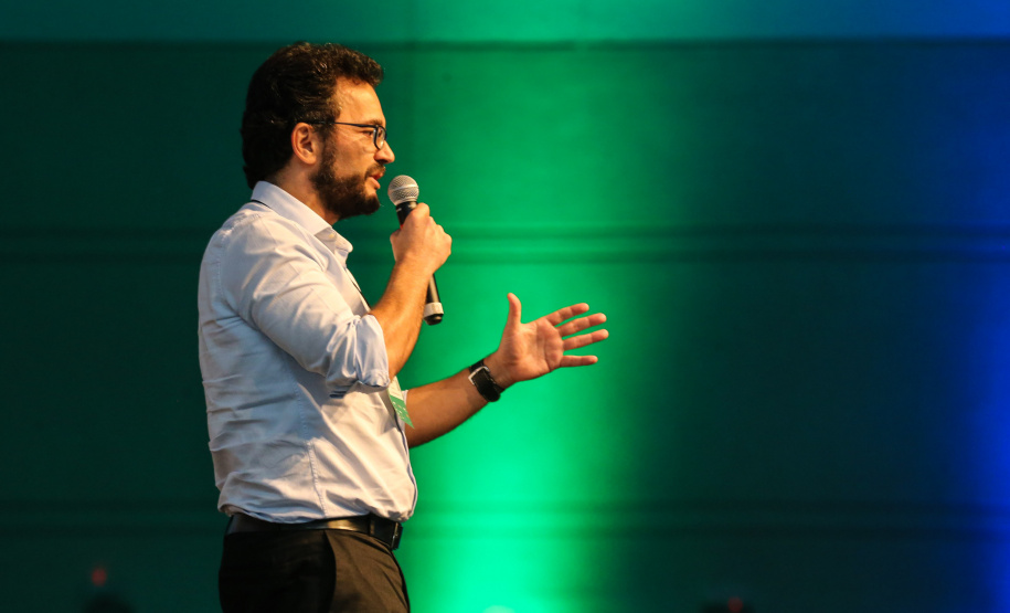 Heraldo Neves, Diretor da Fomento Paraná participa nesta quinta-feira (31),  do encontro de capacitação Governo 5.0 no Hotel Rafain Palace & Convention, em Foz do Iguaçu. Foz do Iguaçu, 31/10/2019 -  Foto: Geraldo Bubniak/AEN