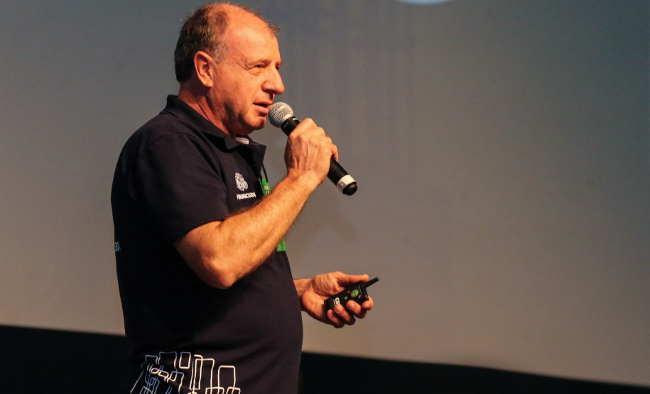 Secretário De Estado Da Secretaria De Desenvolvimento Urbano João Carlos Ortega    participa nesta quinta-feira (31),  do encontro de capacitação Governo 5.0 no Hotel Rafain Palace & Convention, em Foz do Iguaçu. Foz do Iguaçu, 31/10/2019 -  Foto: Geraldo Bubniak/AEN