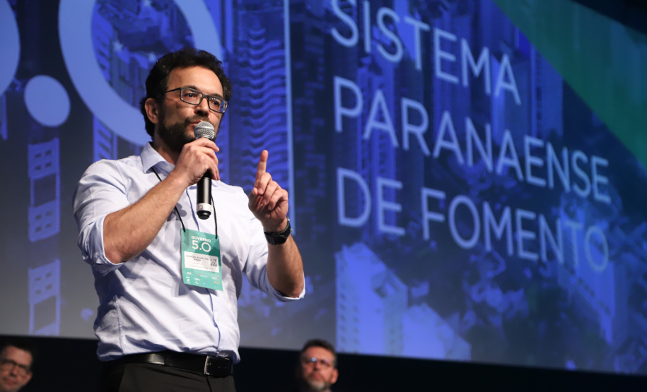Heraldo Neves, Diretor da Fomento Paraná participa nesta quinta-feira (31),  do encontro de capacitação Governo 5.0 no Hotel Rafain Palace & Convention, em Foz do Iguaçu. Foz do Iguaçu, 31/10/2019 -  Foto: José Fernando Ogura/AEN