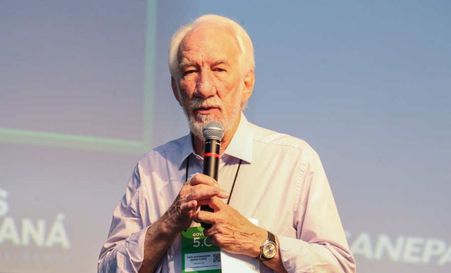 O vice-governador Darci Piana participa nesta sexta-feira (01), do encontro de capacitação Governo 5.0 no Hotel Rafain Palace & Convention, em Foz do Iguaçu. Foz do Iguaçu, 01/11/2019 - Foto: Geraldo Bubniak/AEN