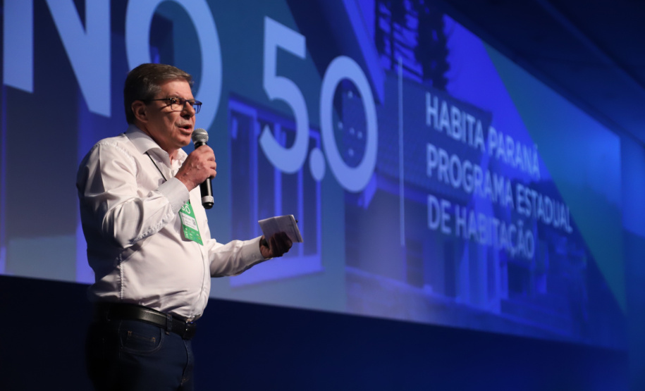 O diretor-presidente da Cohapar - Jorge Lange participa nesta sexta-feira (01),  do encontro de capacitação Governo 5.0 no Hotel Rafain Palace & Convention, em Foz do Iguaçu. Foz do Iguaçu, 01/11/2019 -  Foto: José Fernando Ogura/AEN