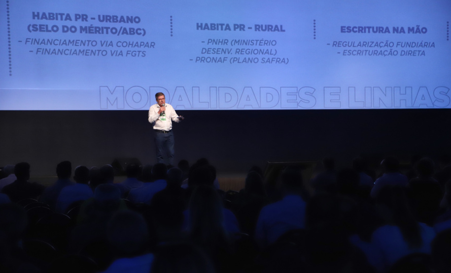 O diretor-presidente da Cohapar - Jorge Lange participa nesta sexta-feira (01),  do encontro de capacitação Governo 5.0 no Hotel Rafain Palace & Convention, em Foz do Iguaçu. Foz do Iguaçu, 01/11/2019 -  Foto: José Fernando Ogura/AEN