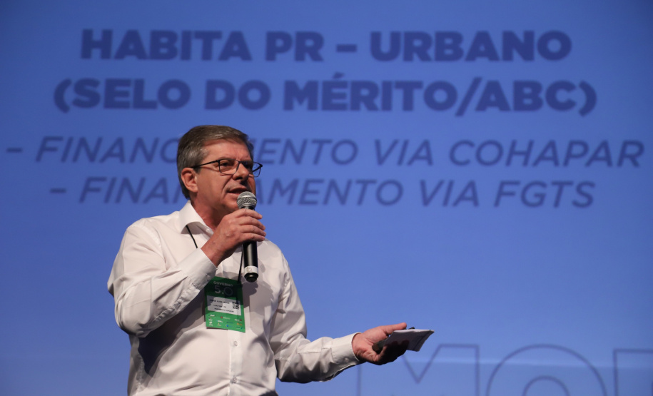 O diretor-presidente da Cohapar - Jorge Lange participa nesta sexta-feira (01),  do encontro de capacitação Governo 5.0 no Hotel Rafain Palace & Convention, em Foz do Iguaçu. Foz do Iguaçu, 01/11/2019 -  Foto: José Fernando Ogura/AEN