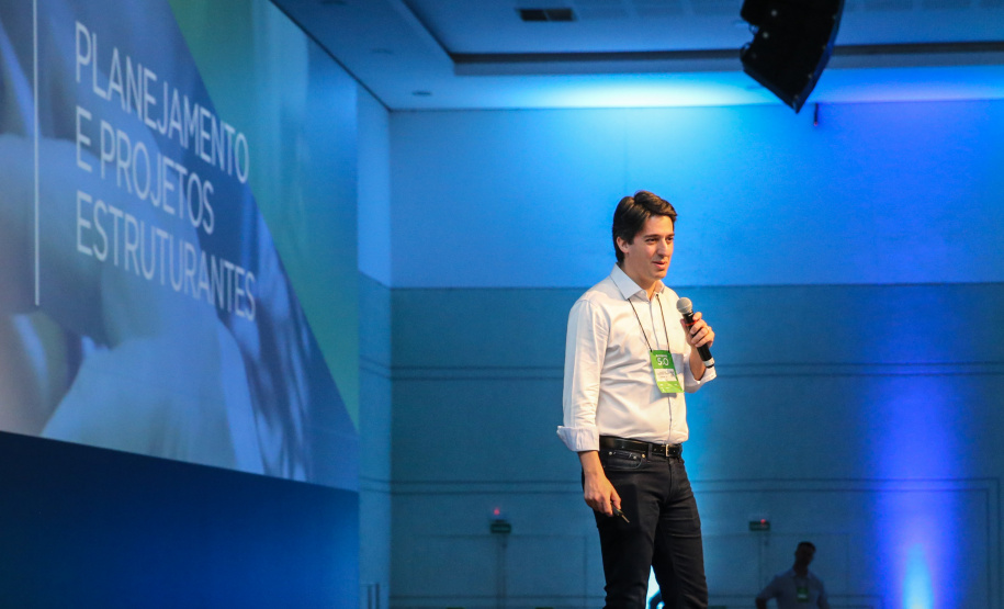 O secretário do Planejamento e Projetos Estruturantes - Valdemar Bernardo Jorge participa nesta sexta-feira (01),  do encontro de capacitação Governo 5.0 no Hotel Rafain Palace & Convention, em Foz do Iguaçu. Foz do Iguaçu, 01/11/2019 -  Foto: Geraldo Bubniak/AEN