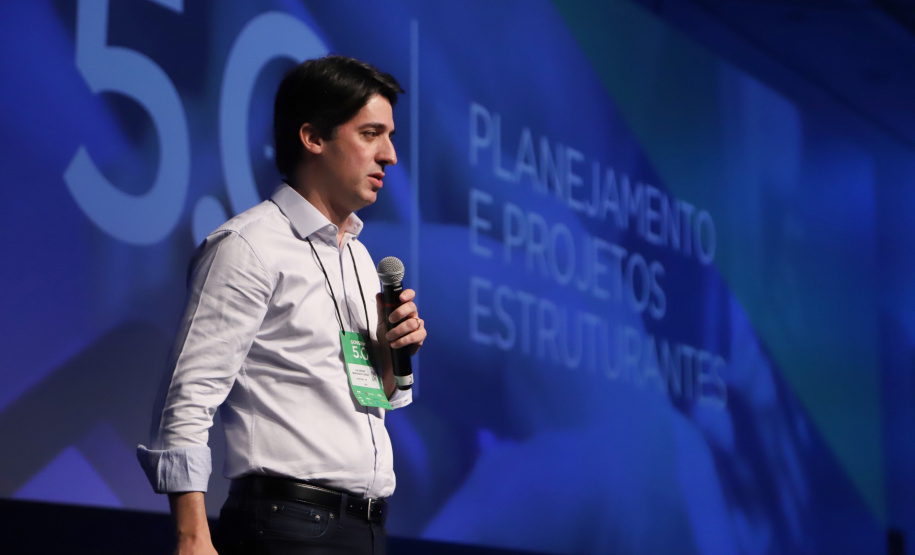 O secretário do Planejamento e Projetos Estruturantes - Valdemar Bernardo Jorge participa nesta sexta-feira (01), do encontro de capacitação Governo 5.0 no Hotel Rafain Palace & Convention, em Foz do Iguaçu. Foz do Iguaçu, 01/11/2019 - Foto: José Fernando Ogura/AEN