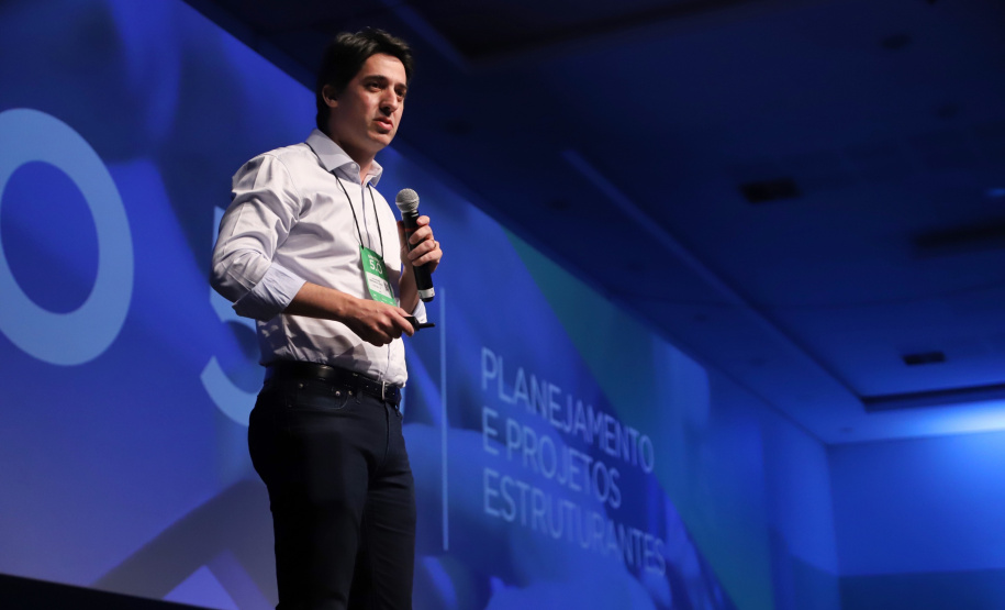 O secretário do Planejamento e Projetos Estruturantes - Valdemar Bernardo Jorge participa nesta sexta-feira (01), do encontro de capacitação Governo 5.0 no Hotel Rafain Palace & Convention, em Foz do Iguaçu. Foz do Iguaçu, 01/11/2019 - Foto: José Fernando Ogura/AEN