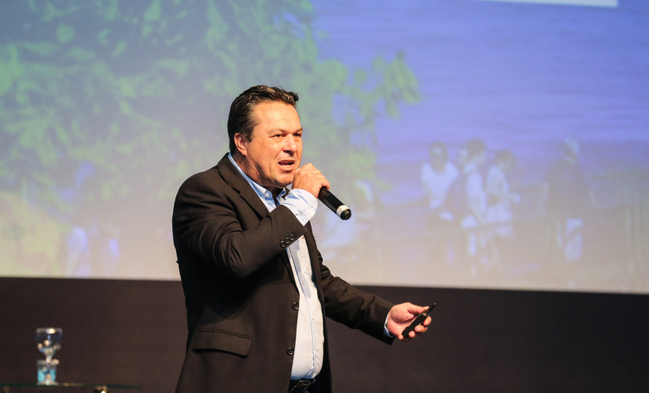 O secretário do Desenvolvimento Sustentável e do Turismo, Márcio Nunes participa nesta sexta-feira (01), do encontro de capacitação Governo 5.0 no Hotel Rafain Palace & Convention, em Foz do Iguaçu. Foz do Iguaçu, 01/11/2019 - Foto: Geraldo Bubniak/AEN
