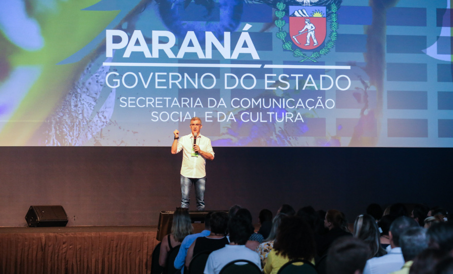 O secretário da Comunicação e Cultura, Hudson José, participa nesta sexta-feira (01),  do encontro de capacitação Governo 5.0 no Hotel Rafain Palace & Convention, em Foz do Iguaçu. Foz do Iguaçu, 01/11/2019 -  Foto: Geraldo Bubniak/AEN