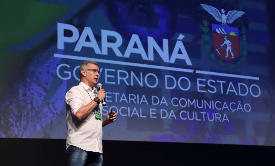 O secretário da Comunicação e Cultura, Hudson José, participa nesta sexta-feira (01), do encontro de capacitação Governo 5.0 no Hotel Rafain Palace & Convention, em Foz do Iguaçu. Foz do Iguaçu, 01/11/2019 - Foto: José Fernando Ogura/AEN