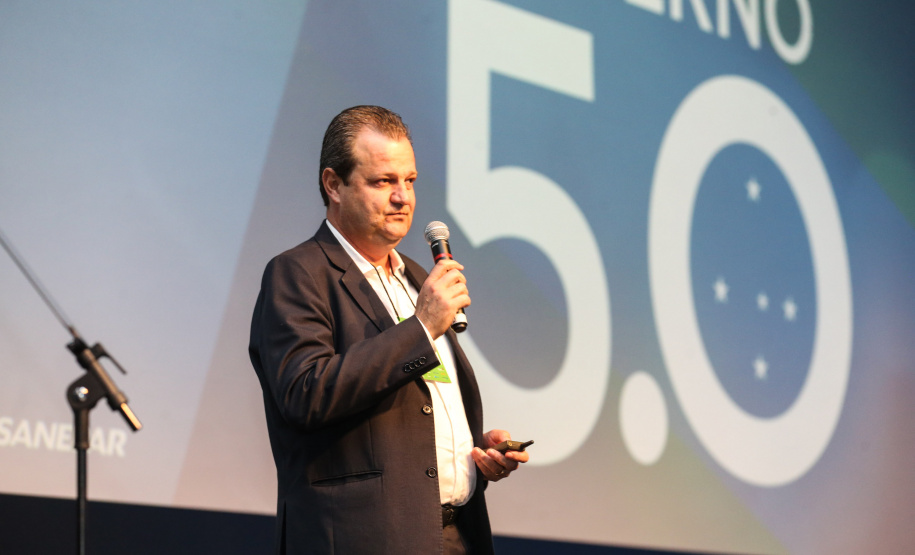 O superintendente de Ciência, Tecnologia e Ensino Superior Aldo Bonna, participa nesta sexta-feira (01),  do encontro de capacitação Governo 5.0 no Hotel Rafain Palace & Convention, em Foz do Iguaçu. Foz do Iguaçu, 01/11/2019 -  Foto: Geraldo Bubniak/AEN