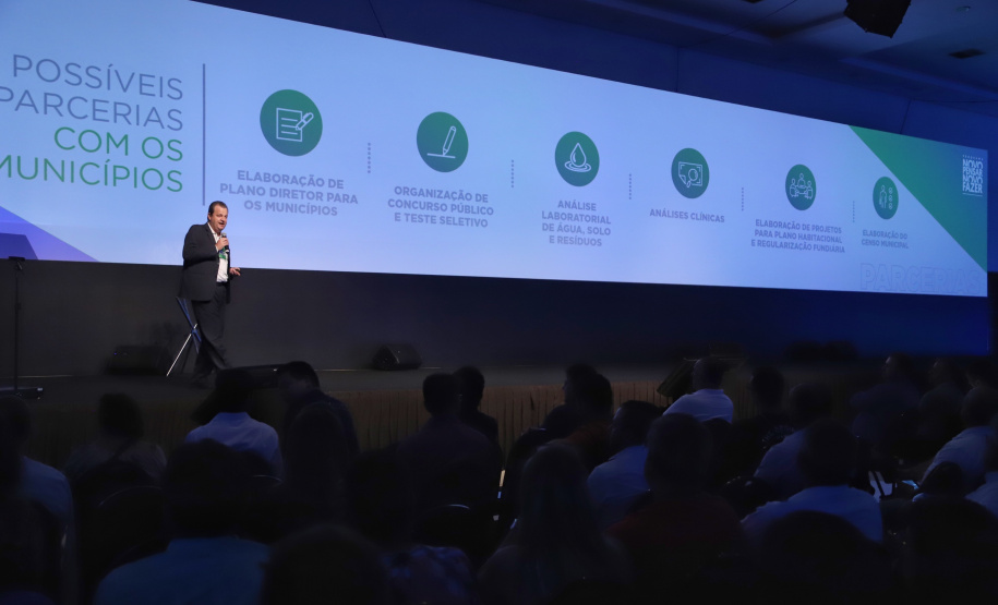 O superintendente de Ciência, Tecnologia e Ensino Superior Aldo Bonna, participa nesta sexta-feira (01), do encontro de capacitação Governo 5.0 no Hotel Rafain Palace & Convention, em Foz do Iguaçu. Foz do Iguaçu, 01/11/2019 - Foto: José Fernando Ogura/AEN