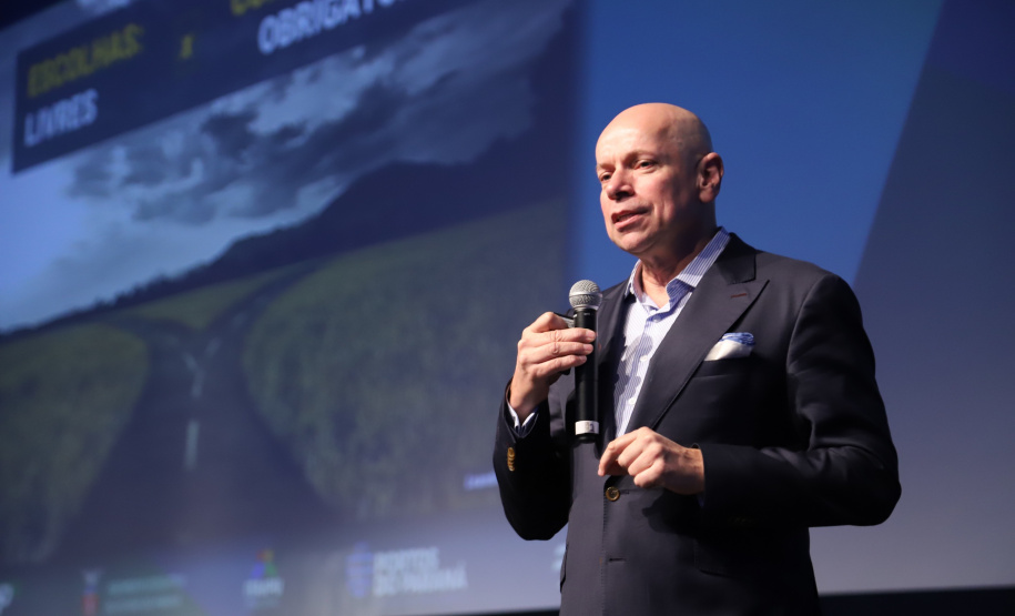 A palestra magna com Leandro Karnal, historiador e professor da Universidade de Campinas (Unicamp) encerrou nesta sexta-feira as apresentações do evento Governo 5.0. Foto: José Fernando Ogura/AEN