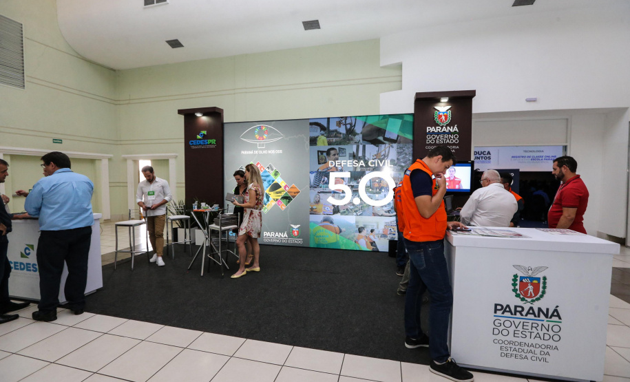 Stands das secretarias nesta quinta-feira (31),  no encontro de capacitação Governo 5.0 no Hotel Rafain Palace & Convention, em Foz do Iguaçu. Foz do Iguaçu, 31/10/2019 -  Foto: Geraldo Bubniak/AEN