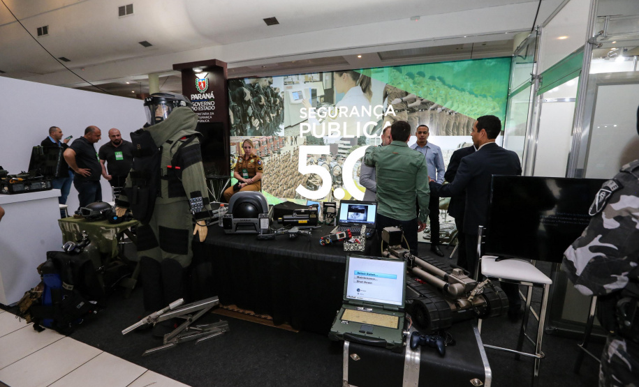 Stands das secretarias nesta quinta-feira (31),  no encontro de capacitação Governo 5.0 no Hotel Rafain Palace & Convention, em Foz do Iguaçu. Foz do Iguaçu, 31/10/2019 -  Foto: Geraldo Bubniak/AEN