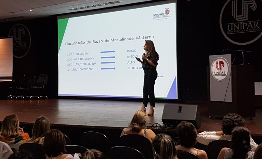 A Secretaria de Estado da Saúde (Sesa) iniciou nesta sexta-feira (1), encontros Macrorregionais para qualificação da atenção materno-infantil. O primeiro evento está sendo realizado em Cascavel, Região Oeste do Estado. Foto: Divulgação/SESA