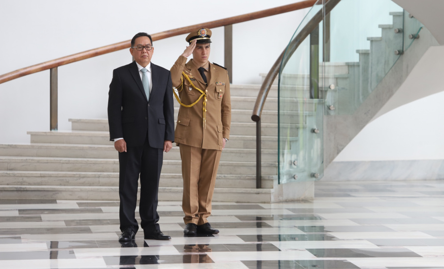 Vice-governador Darci Piana recebe o embaixador da República da Indonésia, Edi Yusup. 07/11/2019 Foto: José Fernando Ogura/AEN
