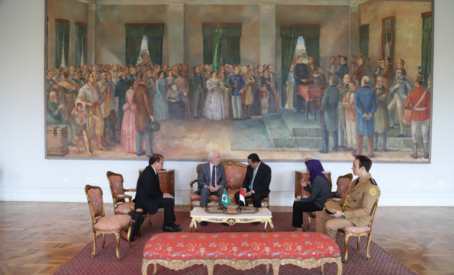 Vice-governador Darci Piana recebe o embaixador da República da Indonésia, Edi Yusup. 07/11/2019 Foto: José Fernando Ogura/AEN