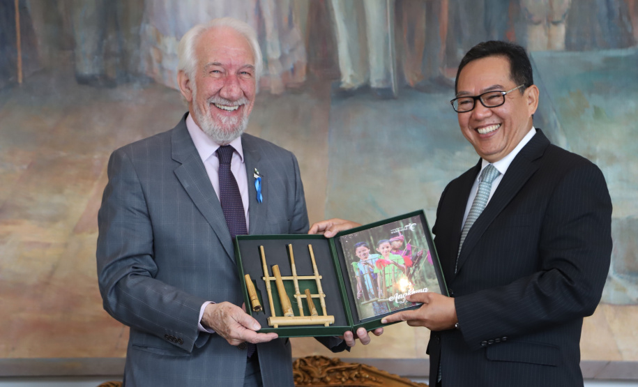 Vice-governador Darci Piana recebe o embaixador da República da Indonésia, Edi Yusup. 07/11/2019 Foto: José Fernando Ogura/AEN