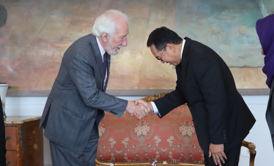 Vice-governador Darci Piana recebe o embaixador da República da Indonésia, Edi Yusup. 07/11/2019 Foto: José Fernando Ogura/AEN