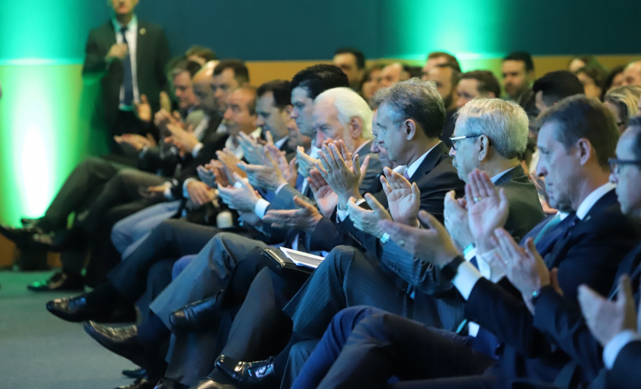 O governador Carlos Massa Ratinho Junior participa do evento de premiação das 500 maiores empresas do Sul. Foto: José Fernando Ogura/AEN