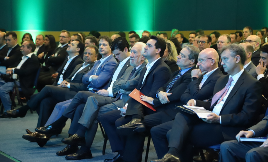 O governador Carlos Massa Ratinho Junior participa do evento de premiação das 500 maiores empresas do Sul. Foto: José Fernando Ogura/AEN