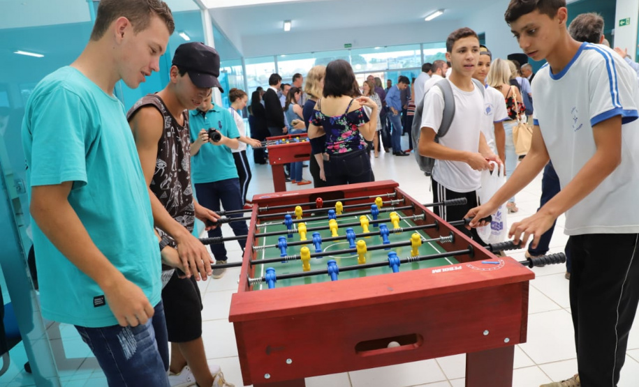 Inauguração do Centro da Juventude Nagib Harmuch, em Irati. Foto:Divulgação/SEJUF