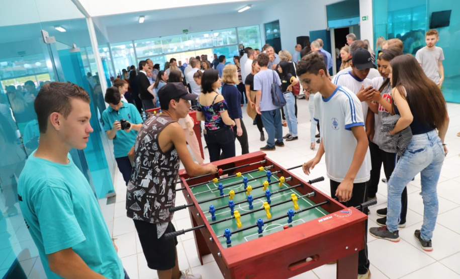 Inauguração do Centro da Juventude Nagib Harmuch, em Irati. Foto:Divulgação/SEJUF