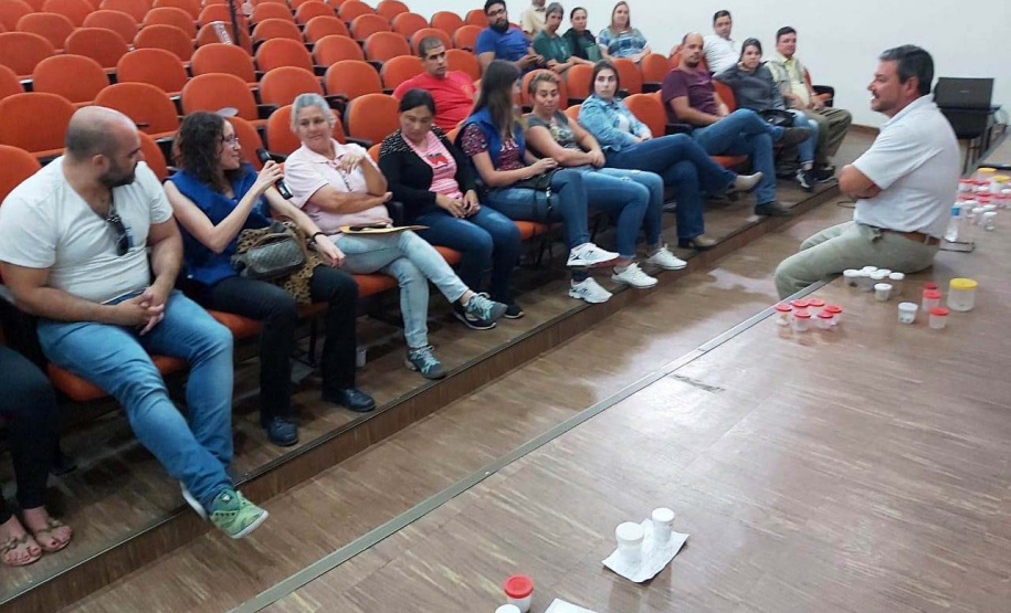 O Serviço Estadual de Vigilância dos Acidentes por Animais Peçonhentos da Secretaria da Saúde promove treinamentos de forma contínua para manter os técnicos da área atualizados. Foto: Divulgação/SESA