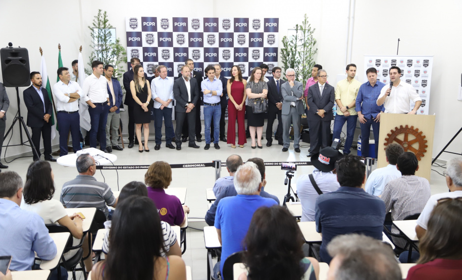 Pato Branco, no Sudoeste do Estado, ganhou uma nova sede da Delegacia da Mulher. O governador Carlos Massa Ratinho Junior inaugurou nesta terça-feira (12) o prédio em que a divisão especializada da Polícia Civil passa a funcionar. O espaço de 380 metros quadrados era utilizado pelo Fórum da cidade e foi repassado para a Secretaria de Estado da Segurança Pública. Foto: José Fernando Ogura/AEN