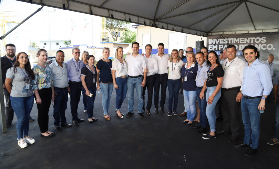 O Governo do Estado entregou nesta terça-feira (12) as obras de melhoria do sistema de abastecimento de água de Pato Branco, na região Sudoeste. O investimento foi de R$ 21 milhões. As obras foram entregues pelo governador Carlos Massa Ratinho Júnior e pelo diretor-presidente da Sanepar, Claudio Stabile.Foto: José Fernando Ogura/AEN