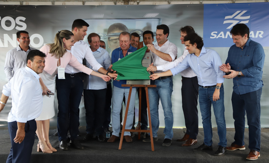 O Governo do Estado entregou nesta terça-feira (12) as obras de melhoria do sistema de abastecimento de água de Pato Branco, na região Sudoeste. O investimento foi de R$ 21 milhões. As obras foram entregues pelo governador Carlos Massa Ratinho Júnior e pelo diretor-presidente da Sanepar, Claudio Stabile.Foto: José Fernando Ogura/AEN