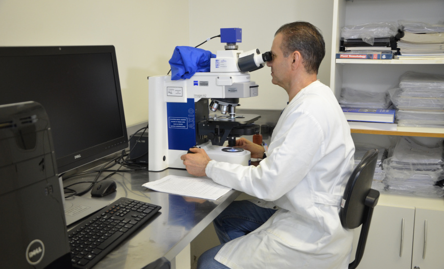 O Centro de Diagnóstico Marcos Enrietti, vinculado à Agência de Defesa Agropecuária do Paraná (Adapar), trabalha como apoio à defesa agropecuária do Paraná e realiza aproximadamente 100 mil exames por ano. Eles ajudam a manter a saúde animal e a sanidade vegetal de boa parte dos produtos consumidos no País e exportados.Foto: Divulgação/SEAB