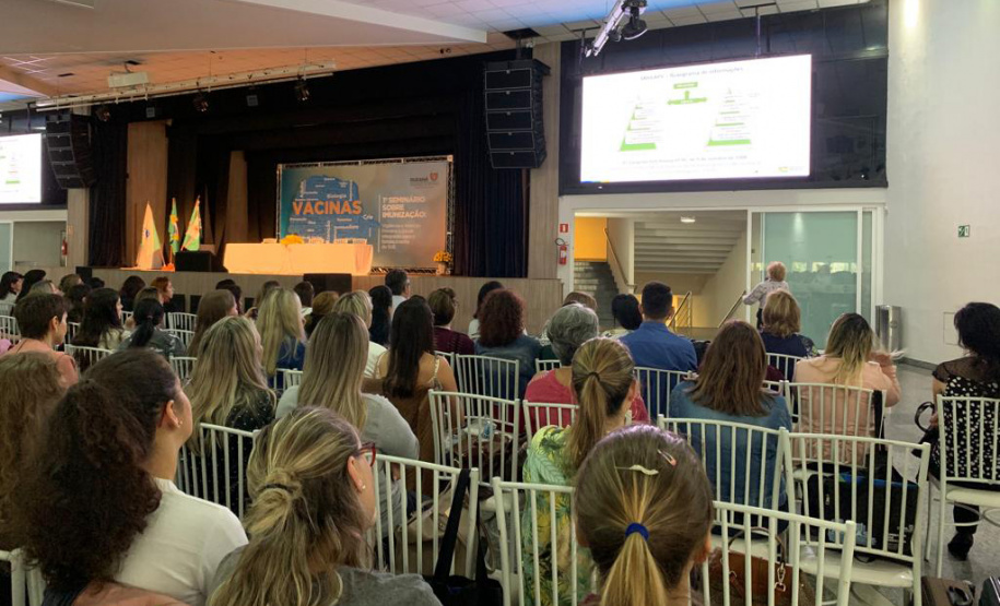Municípios destacam a importânciado Seminário Estadual sobre Imunização. Foto: Divulgação/SESA