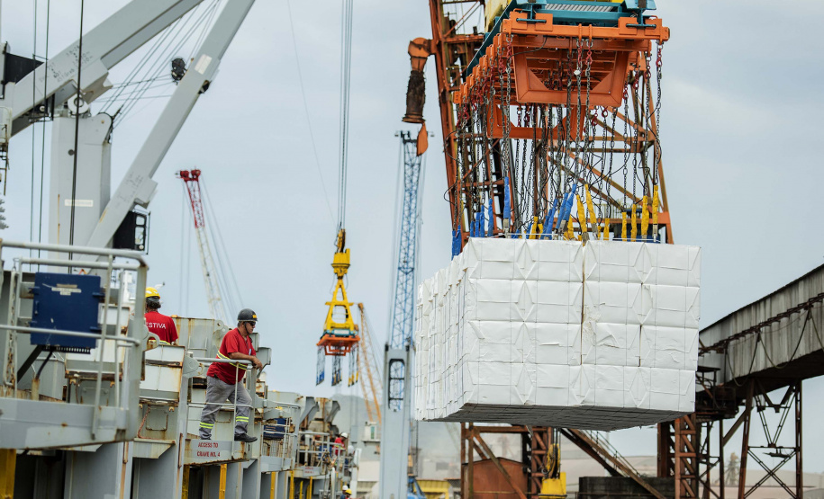 Klabin exporta sua maior carga pelo Porto de Paranaguá