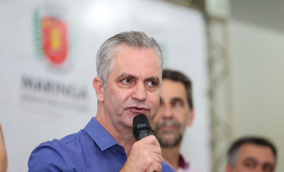 O Governo do Estado libera nesta quinta-feira (14) mais R$ 25 milhões para a continuidade das obras do Hospital da Criança de Maringá (Noroeste). A solenidade acontece na prefeitura de Maringá, com as presenças do  Secretário de Saúde ? Beto Preto e  do Prefeito de Maringá, Ulisses Maia (foto).Maringá, 14/11/2019 -  Foto: Geraldo Bubniak/AEN