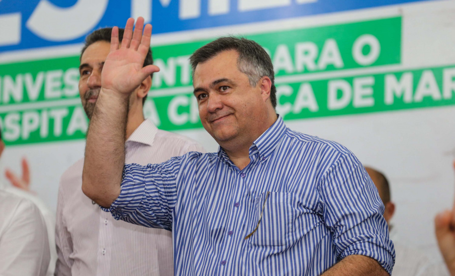 O Governo do Estado libera nesta quinta-feira (14) mais R$ 25 milhões para a continuidade das obras do Hospital da Criança de Maringá (Noroeste). A solenidade acontece na prefeitura de Maringá, com as presenças do  Secretário de Saúde ? Beto Preto e  do Prefeito de Maringá, Ulisses Maia.Maringá, 14/11/2019 -  Foto: Geraldo Bubniak/AEN