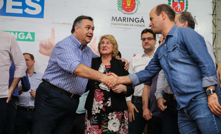 O Governo do Estado libera nesta quinta-feira (14) mais R$ 25 milhões para a continuidade das obras do Hospital da Criança de Maringá (Noroeste). A solenidade acontece na prefeitura de Maringá, com as presenças do  Secretário de Saúde ? Beto Preto e  do Prefeito de Maringá, Ulisses Maia.Maringá, 14/11/2019 -  Foto: Geraldo Bubniak/AEN