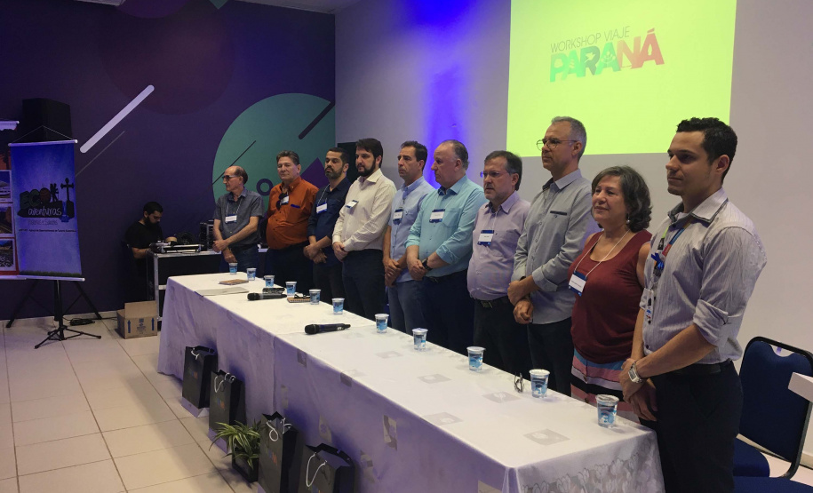 A Paraná Turismo promoveu nesta quarta-feira (20) o workshop Viaje Paraná, desta vez na região Ecoaventuras histórias e sabores na cidade de Campo Mourão. Ao todo serão 14 workshops nas 14 regiões turísticas do Estado coordenados pelas assessoras técnicas Alessandra de Paula Xavier e Vera Meza. Foto: Edson Thomaz