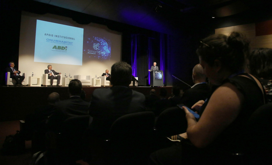 Governador em exercício Darci Piana participa da abertura do Smart City Bussines Fórum. Curitiba,20/11/2019 Foto:Jaelson Lucas / AEN