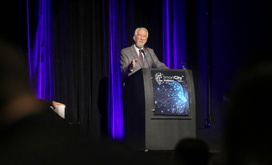 Governador em exercício Darci Piana participa da abertura do Smart City Bussines Fórum. Curitiba,20/11/2019 Foto:Jaelson Lucas / AEN