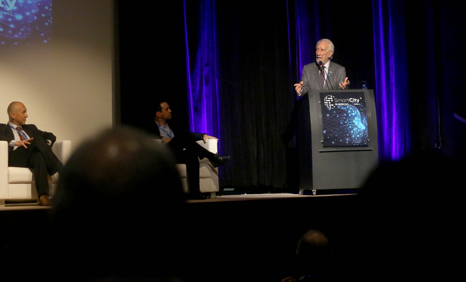 Governador em exercício Darci Piana participa da abertura do Smart City Bussines Fórum. Curitiba,20/11/2019 Foto:Jaelson Lucas / AEN