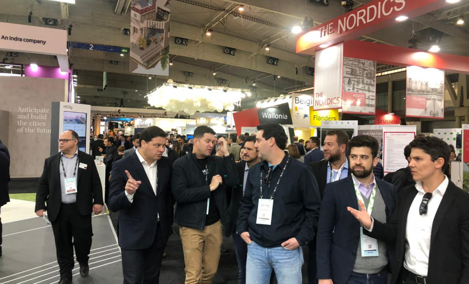 O governador Carlos Massa Ratinho Junior participou nesta quinta-feira (21) da Smart City Expo Barcelona, maior exposição global sobre mobilidade, inovação, desenvolvimento urbano, transformação digital, inclusão e cidades compartilhadas. Em março do ano que vem, a edição brasileira da feira acontecerá em Curitiba.Foto: Divulgação/AEN