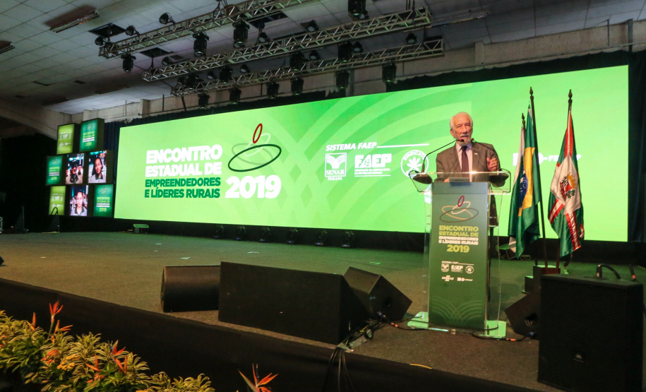 O governador em exercício, Darci Piana participa do Encontro Estadual de Empreendedores e Líderes Rurais no Expotrade Pinhais, na Região Metropolitana de Curitiba. Curitiba, 22/11/2019 - Foto: Geraldo Bubniak/AEN