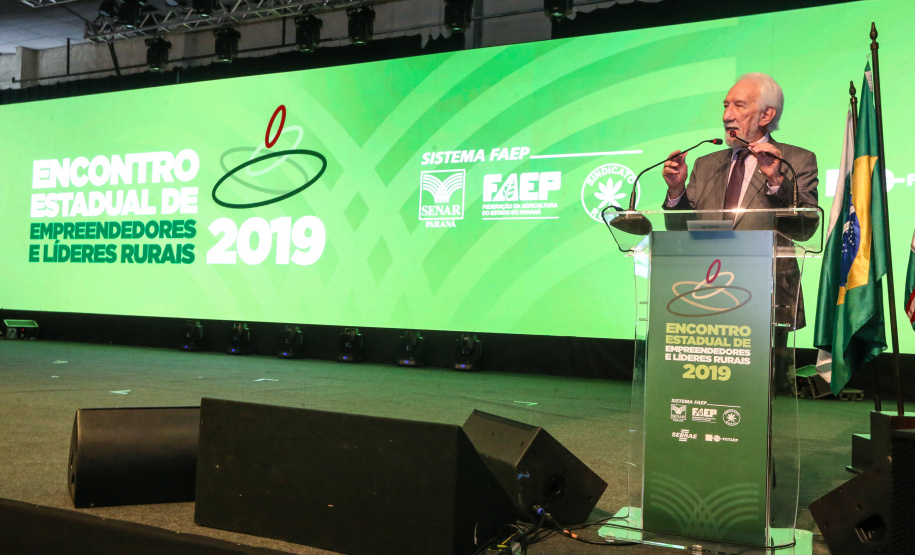 O governador em exercício, Darci Piana participa do Encontro Estadual de Empreendedores e Líderes Rurais no Expotrade Pinhais, na Região Metropolitana de Curitiba. Curitiba, 22/11/2019 - Foto: Geraldo Bubniak/AEN