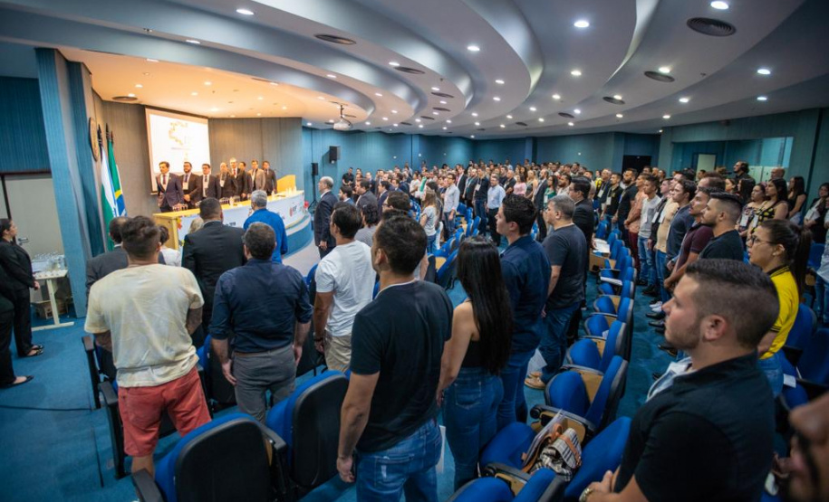 O secretário de Estado da Segurança Pública, Romulo Marinho Soares, participou, nesta quinta-feira (21) do VI Seminário Fronteiras do Brasil, que acontece até este sábado (23), em Foz do Iguaçu, com o tema “Desenvolvimento, Segurança e Integração. No evento, ele destacou a importância das ações conjuntas das forças de segurança para combater o crime organizado na região. Foto: Divulgação/SESP
