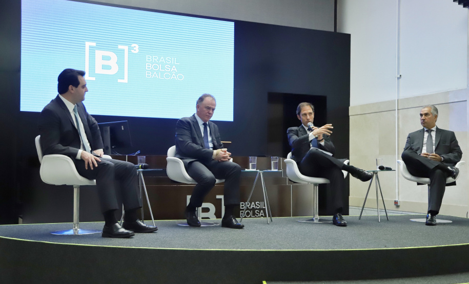 O governador Carlos Massa Ratinho Junior apresentou nesta quarta-feira (27), na Bolsa de Valores de São Paulo, as oportunidades de investimentos no Paraná. Ele destacou os potenciais do Estado, a moderna legislação sobre Parcerias Público-Privadas (PPPs) e o novo programa de concessão de rodovias, que vai abranger 4,1 quilômetros de estradas.Foto: José Fernando Ogura/AEN