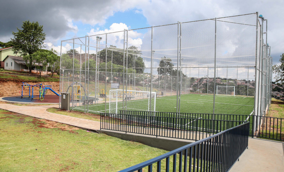 O Governador Carlos Massa Ratinho Júnior entrega  nesta quinta-feira (28),  o Meu Campinho em Jandaia do Sul.   Jandaia do Sul, 28/11/2019 -  Foto: Geraldo Bubniak/AEN