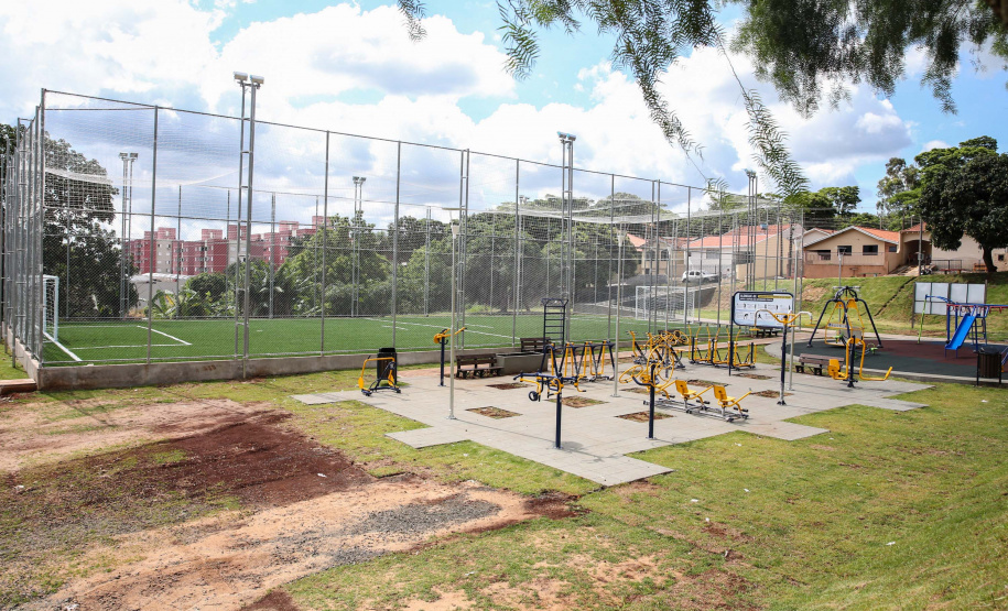O Governador Carlos Massa Ratinho Júnior entrega  nesta quinta-feira (28),  o Meu Campinho em Jandaia do Sul.   Jandaia do Sul, 28/11/2019 -  Foto: Geraldo Bubniak/AEN